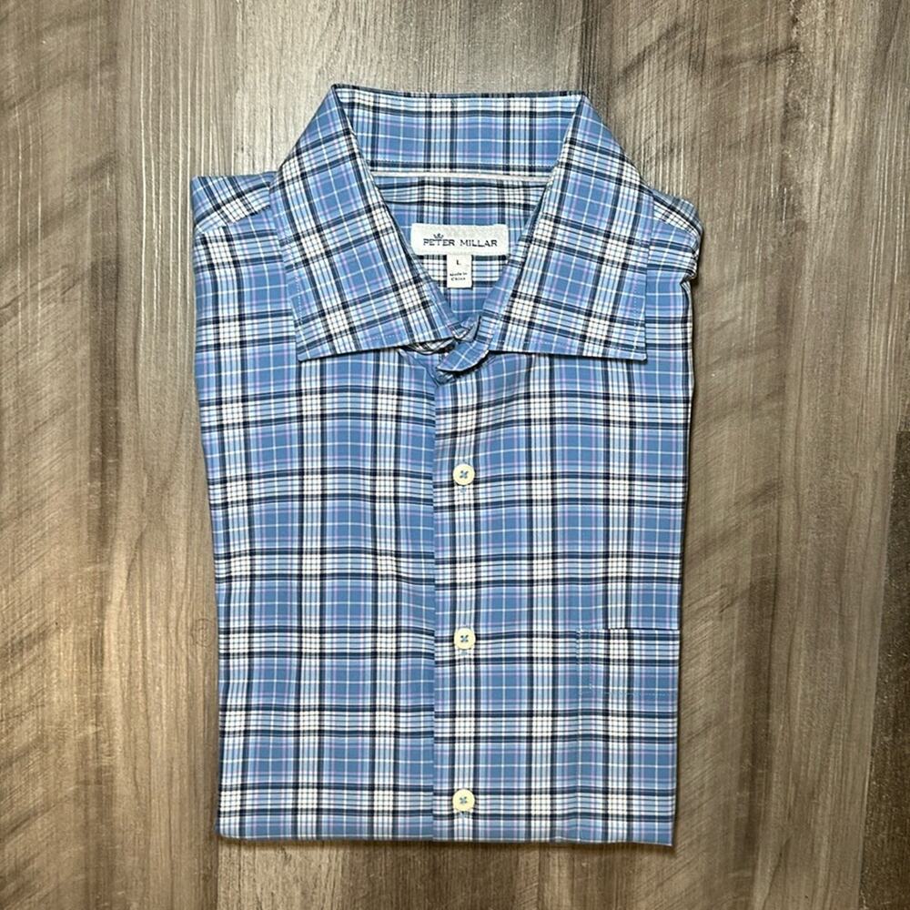 Peter Millar Long Sleeve Button Down - Large